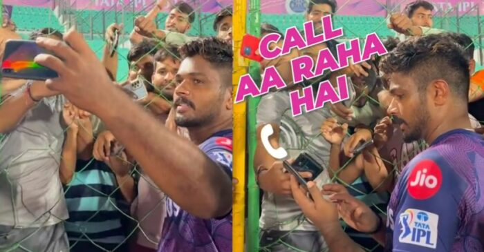 IPL 2023: फैन के फोन पर आए कॉल को संजू सैमसन ने उठाया; वायरल हुआ मजेदार वीडियो