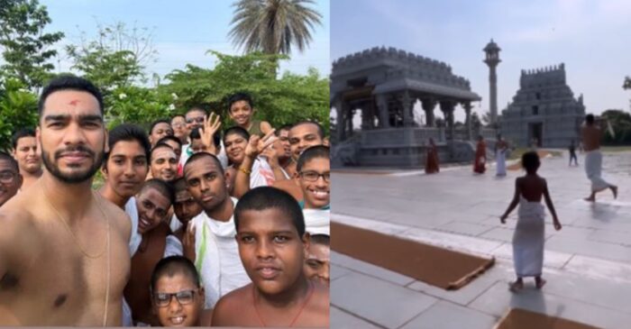 वेंकटेश अय्यर ने मंदिर परिसर में खेला क्रिकेट; वीडियो हुआ वायरल