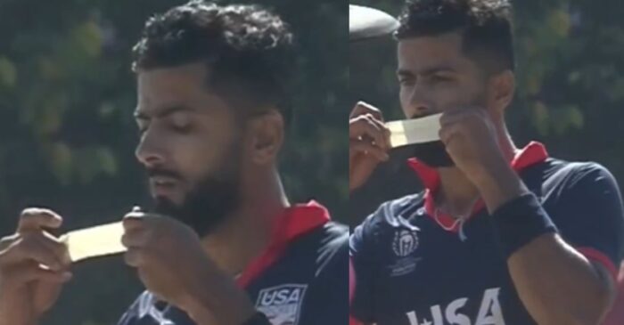 भारतीय मूल के बल्लेबाज को OUT कर पाकिस्तानी खिलाड़ी ने मुँह पर लगाया टेप; वीडियो हुआ वायरल
