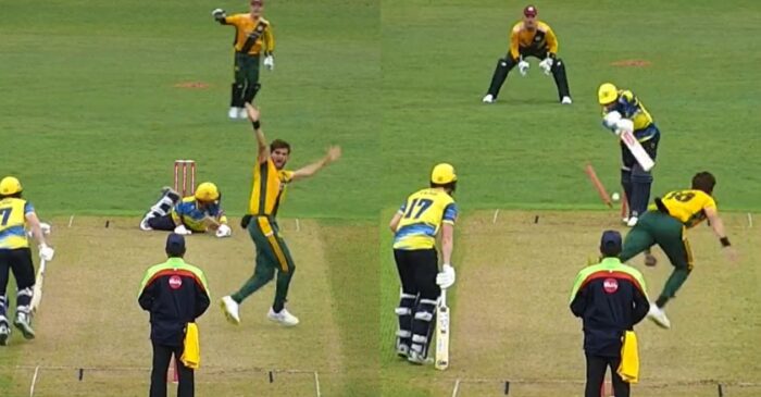 T20 ब्लास्ट में कहर बनकर टूटा पाकिस्तानी गेंदबाज, पहले ही ओवर में झटके 4 विकेट, देखें वीडियो