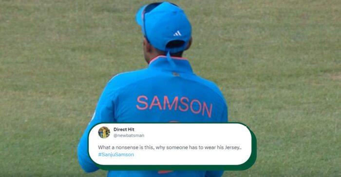 IND vs WI: बेंच पर बैठे संजू सैमसन की जर्सी में खेलने उतरा यह खिलाड़ी; प्रशंसकों ने ट्विटर पर निकाली भड़ास