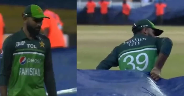 पाकिस्तानी खिलाड़ी ने दिखाई दरियादिली, पिच ढकने के लिए ग्राउंड स्टाफ के साथ खींचने लगे कवर्स, देखें वीडियो