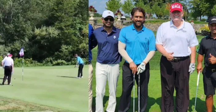 भारतीय क्रिकेट के दिग्गज एमएस धोनी ने पूर्व अमेरिकी राष्ट्रपति डोनाल्ड ट्रम्प के साथ खेला गोल्फ, वीडियो हुआ वायरल
