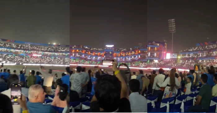 CWC 2023: अरुण जेटली स्टेडियम में हजारों दर्शकों ने एक साथ गाया ‘मां तुझे सलाम’, रोंगटे खड़े कर देगा ये वीडियो