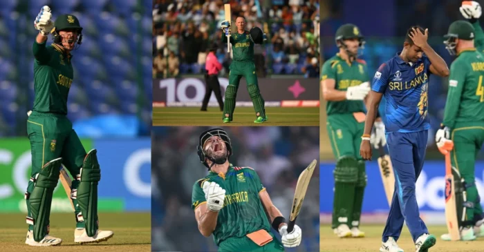 वर्ल्ड कप 2023 के चौथे मैच में दक्षिण अफ्रीका ने श्रीलंका को दी पटखनी, तीन प्रोटियाज बल्लेबाजों ने जड़े शतक