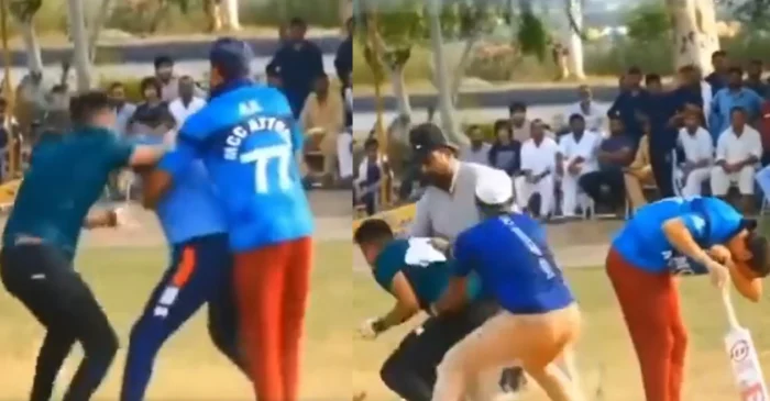 रन आउट होने के बाद बीच मैदान में साथी बल्लेबाज पर बैट से किया हमला, पाकिस्तान से चौंकाने वाला वीडियो आया सामने