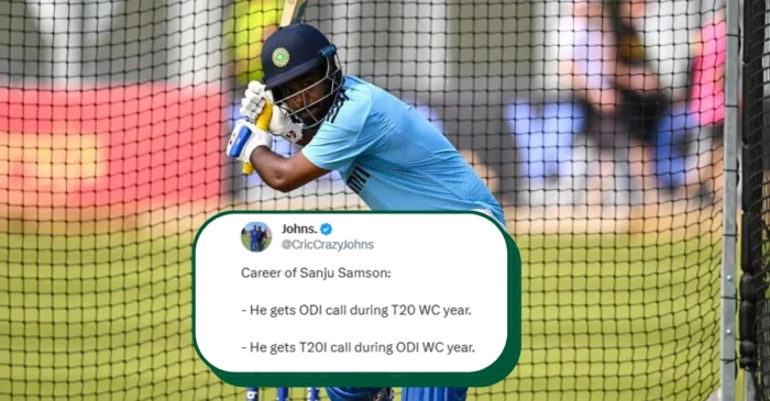 ‘अच्छा खेला बीसीसीआई’: टी20 वर्ल्ड कप से पहले संजू को वनडे टीम में देखकर भड़के फैंस, सोशल मीडिया पर बोर्ड को लगाई लताड़