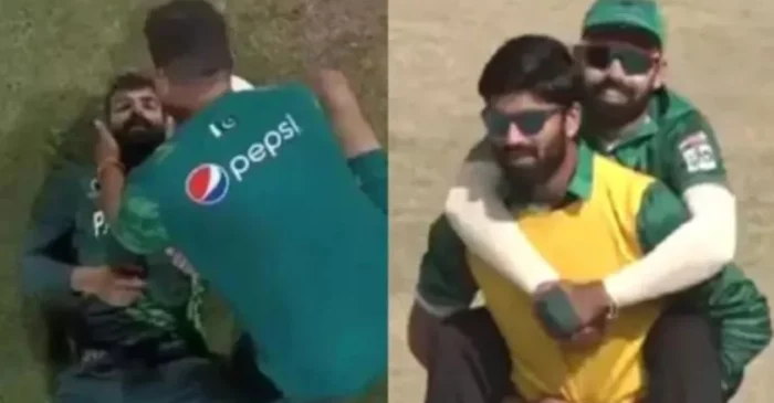 VIDEO: चोटिल शादाब खान को पीठ पर लादकर ले जाना पड़ा मैदान से बाहर, पीसीबी की कंगाली का ये हाल देखकर फैंस हुए हैरान