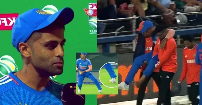 SA vs IND: तीसरे टी20I में सूर्यकुमार यादव का टखना मुड़ा; कप्तान ने खुद दिया चोट पर उपडेट