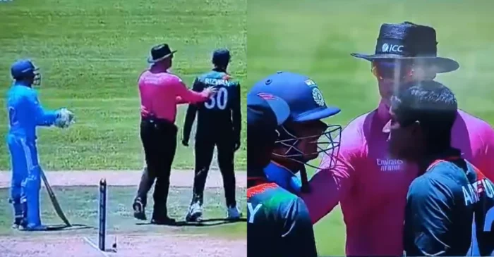 लाइव मैच में भारतीय कप्तान से जबरन भिड़े बांग्लादेशी क्रिकेटर, सामने आया अंडर-19 वर्ल्ड कप का चौंकाने वाला VIDEO