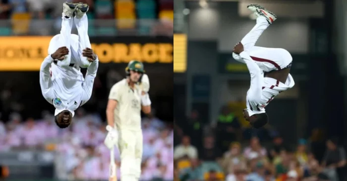 VIDEO: कैरेबियाई खिलाड़ी ने हवा में दिखाया अनोखा करतब, टेस्ट क्रिकेट के पहले विकेट का कुछ यूं मनाया जश्न