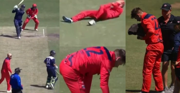 VIDEO: कैच लेने की कोशिश में मुंह पर लगी गेंद, खून से भर गया ऑस्ट्रेलियाई खिलाड़ी का चेहरा