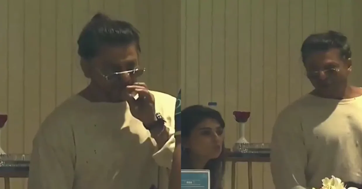 WATCH: Live मैच के दौरान खुलेआम स्मोकिंग करते नजर आए शाहरुख खान, कैमरे में कैद हुई शर्मनाक हरकत
