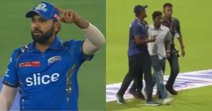 VIDEO: IPL 2024 मैच के दौरान सुरक्षा में बड़ी चूक, बीच मैदान में रोहित शर्मा के सामने जा पहुंचा शख्स