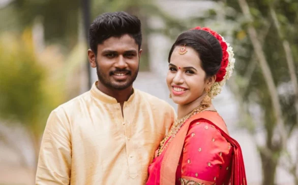 Sanju Samson and his wife Charulatha