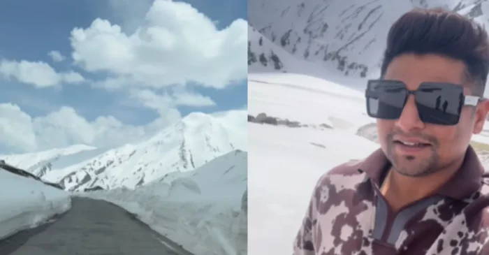 VIDEO: कश्मीर की वादियों में छुट्टियां मना रहे हैं सरफराज खान, बर्फ से खेलते हुए वीडियो आया सामने