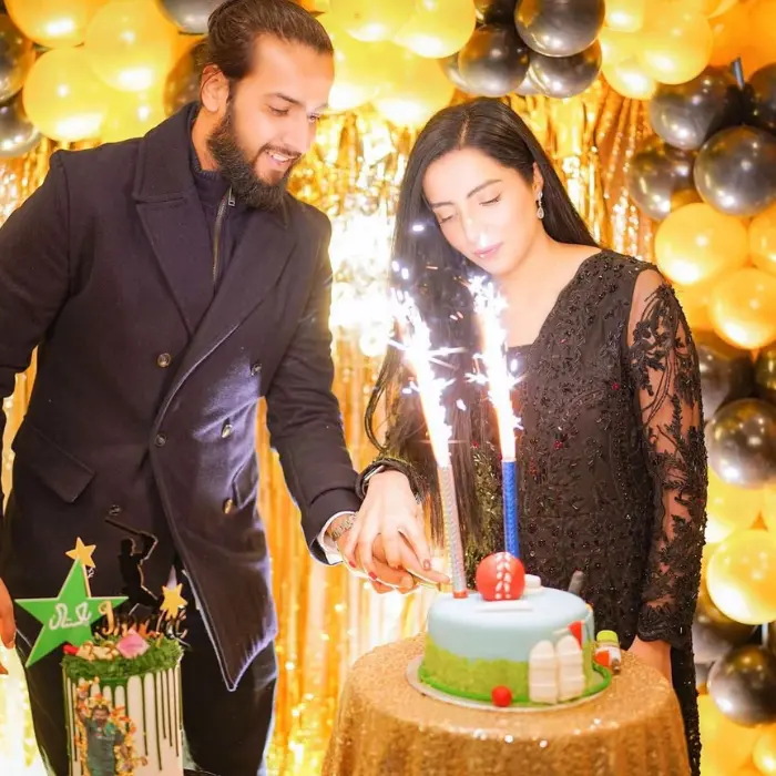 Imad Wasim and Saniya ashfaq