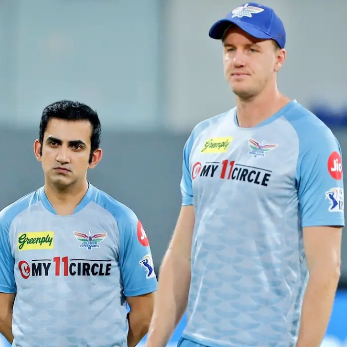 Gautam Gambhir and Morne Morkel