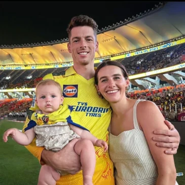 santner with his wife