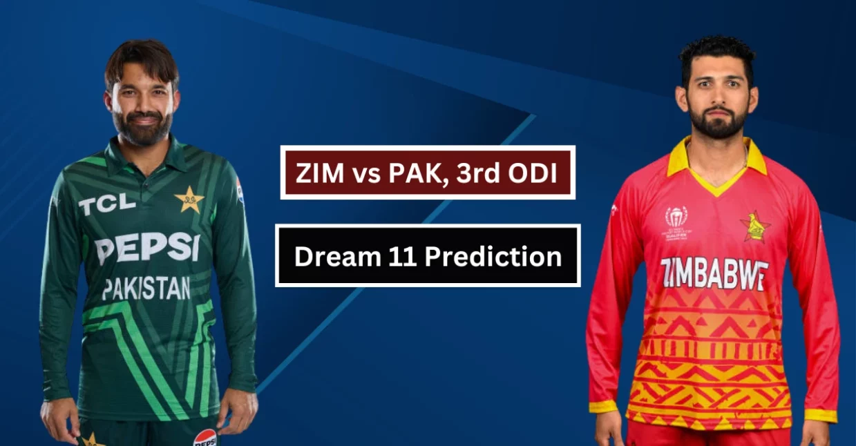 ZIM vs PAK, Dream 11 Prediction: तीसरे वनडे के लिए ड्रीम-11 टीम, कप्तान और उप-कप्तान के विकल्प, पिच रिपोर्ट और संभावित प्लेइंग-XI