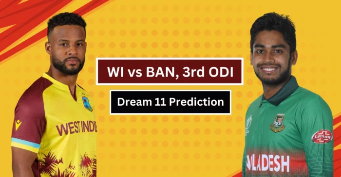 WI vs BAN, Dream 11 Prediction: तीसरे वनडे के लिए ड्रीम-11 टीम, कप्तान और उप-कप्तान के विकल्प, पिच रिपोर्ट और संभावित प्लेइंग-XI