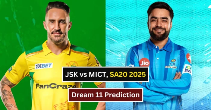 JSK vs MICT, SA20 2025। Dream 11 Prediction: जोबर्ग सुपर किंग्स बनाम एमआई केप टाउन। ड्रीम-11 टीम, फैंटेसी टिप्स और पिच रिपोर्ट