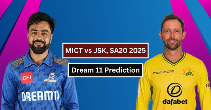 MICT vs JSK, SA20 2025। Dream 11 Prediction: एमआई केप टाउन बनाम जोबर्ग सुपर किंग्स मैच के लिए ड्रीम-11 टीम, फैंटेसी टिप्स और पिच रिपोर्ट