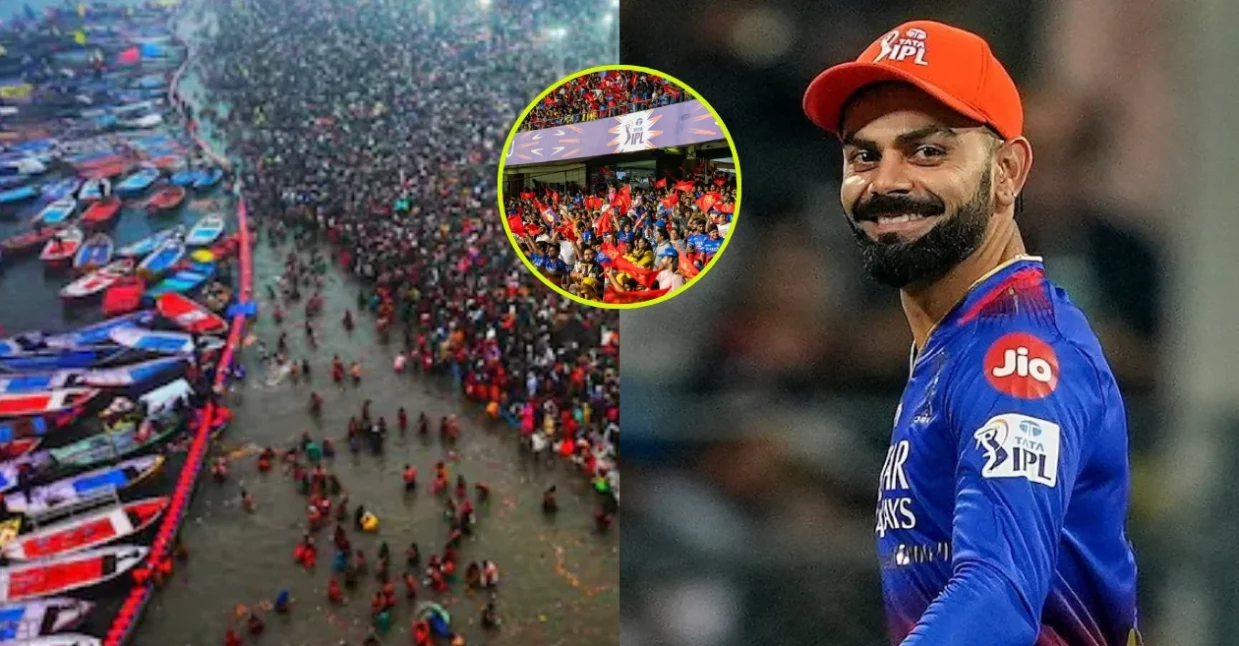 IPL 2025: RCB का जबरा फैन पहुंचा महाकुंभ, टीम की जर्सी को गंगा में लगवाई डुबकी; VIDEO वायरल