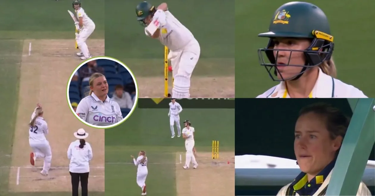 Australia vs England [Watch]: रयाना मैकडोनाल्ड-गे ने पिंक-बॉल टेस्ट के दूसरे दिन एनाबेल सदरलैंड को क्लीन बोल्ड किया | महिला एशेज 2025