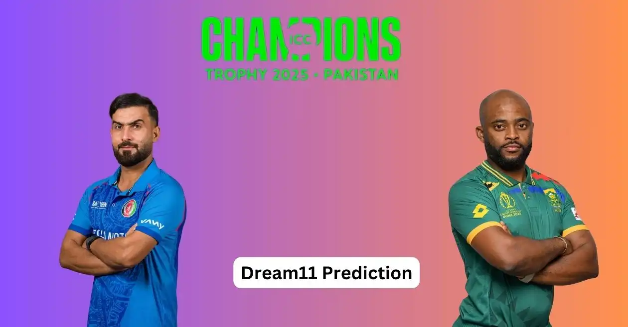 AFG vs SA, ICC चैंपियंस ट्रॉफी 2025: Dream11 Prediction, ड्रीम11 टीम, फैंटेसी टिप्स और पिच रिपोर्ट | अफ़गानिस्तान बनाम दक्षिण अफ़्रीका