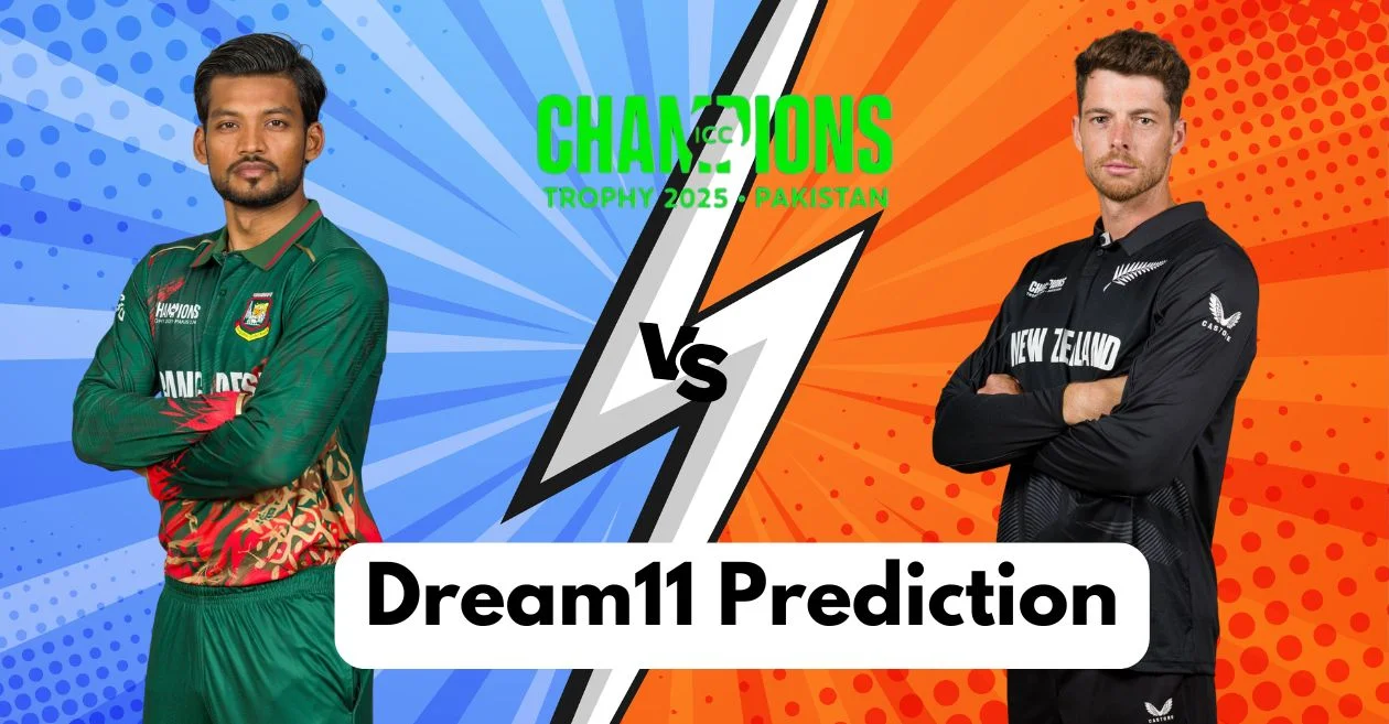 BAN vs NZ, आईसीसी चैंपियंस ट्रॉफी 2025, Dream11 Prediction: बांग्लादेश बनाम न्यूजीलैंड मुकाबले के लिए ड्रीम11 टीम, फैंटेसी टिप्स और पिच रिपोर्ट