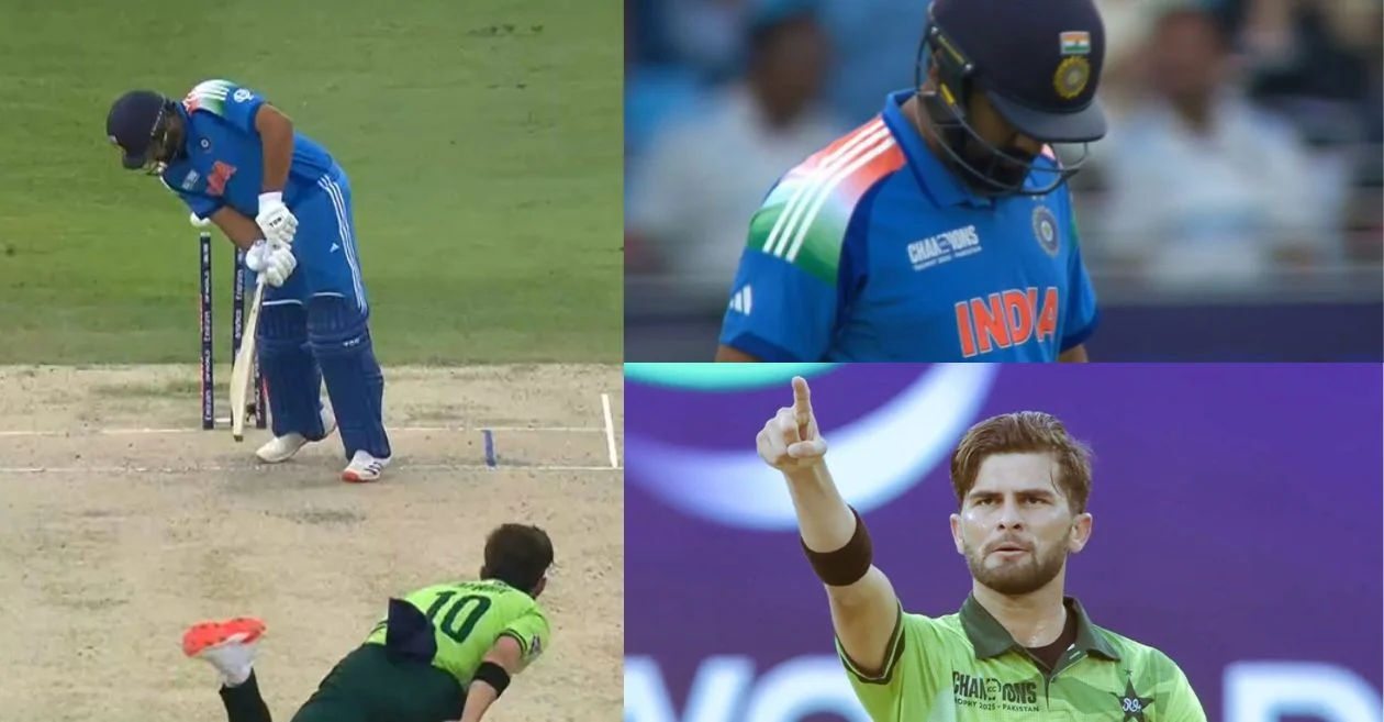 IND vs PAK [WATCH]: शाहीन अफरीदी की यॉर्कर पर बोल्ड हो गए रोहित शर्मा, चैंपियंस ट्रॉफी में फिर बड़ी पारी खेलने में नाकाम हुए भारतीय कप्तान