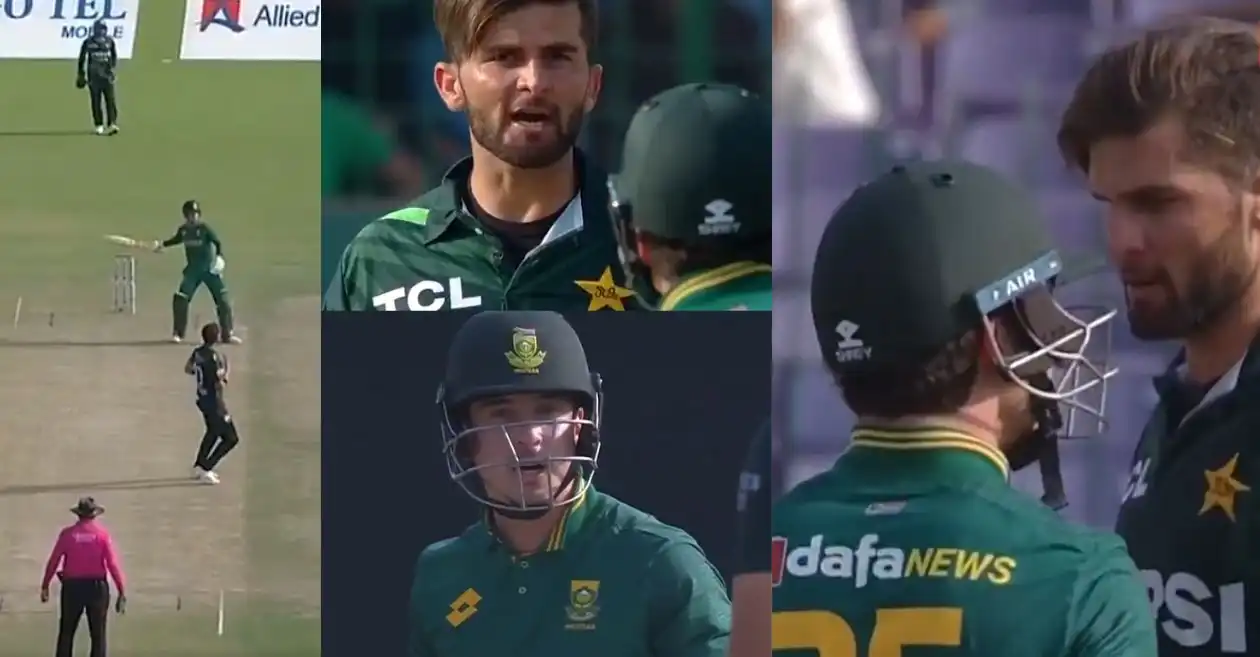 PAK vs SA [WATCH]: तीसरे वनडे के दौरान शाहीन अफरीदी और मैथ्यू ब्रीट्ज़के के बीच तीखी नोकझोंक | पाकिस्तान ट्राई-सीरीज 2025