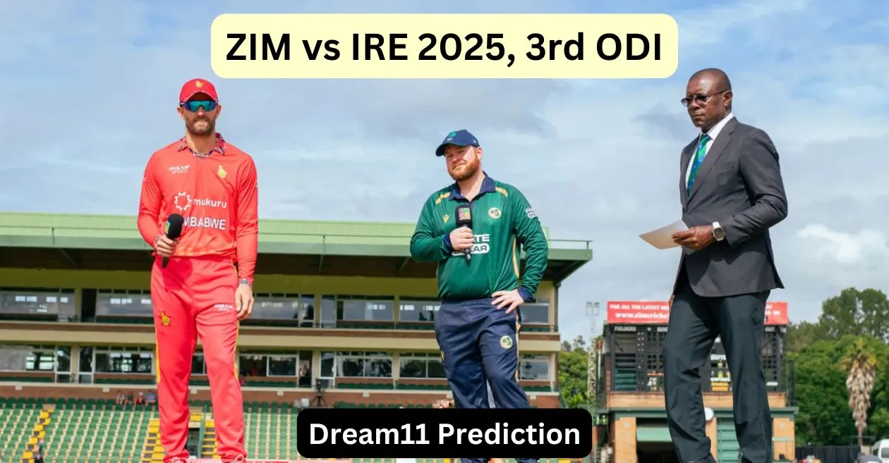 ZIM vs IRE 2025, तीसरा वनडे: Dream11 Prediction, ड्रीम11 टीम, फैंटेसी टिप्स और पिच रिपोर्ट | जिम्बाब्वे बनाम आयरलैंड