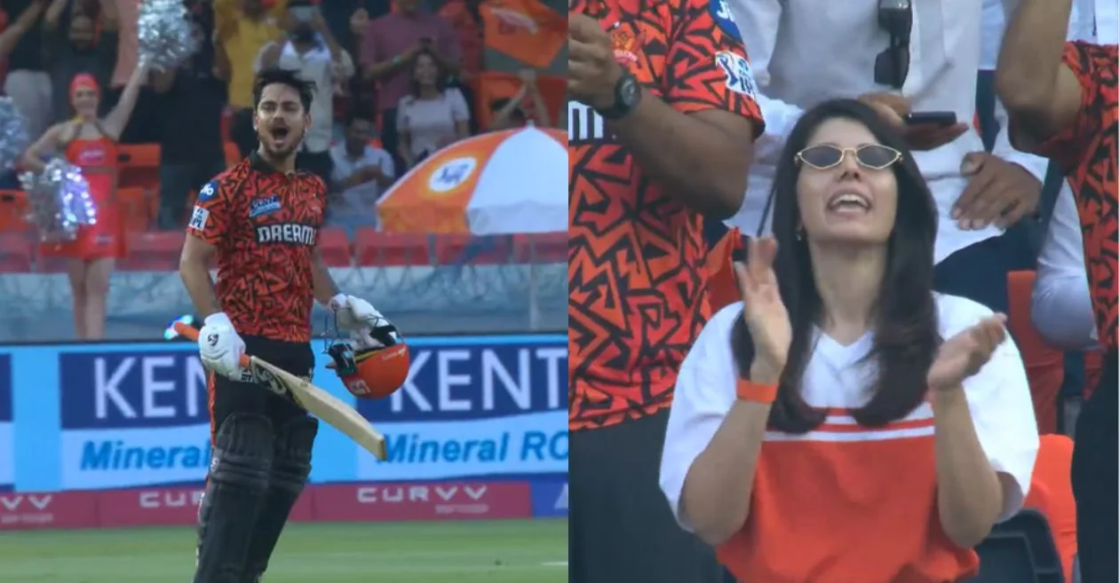 SRH vs RR [Watch]: ईशान किशन के तूफानी शतक को देख खुशी के मारे झूम उठी काव्या मारन, SRH की सह-मालकिन का देखने लायक था सेलिब्रेशन !