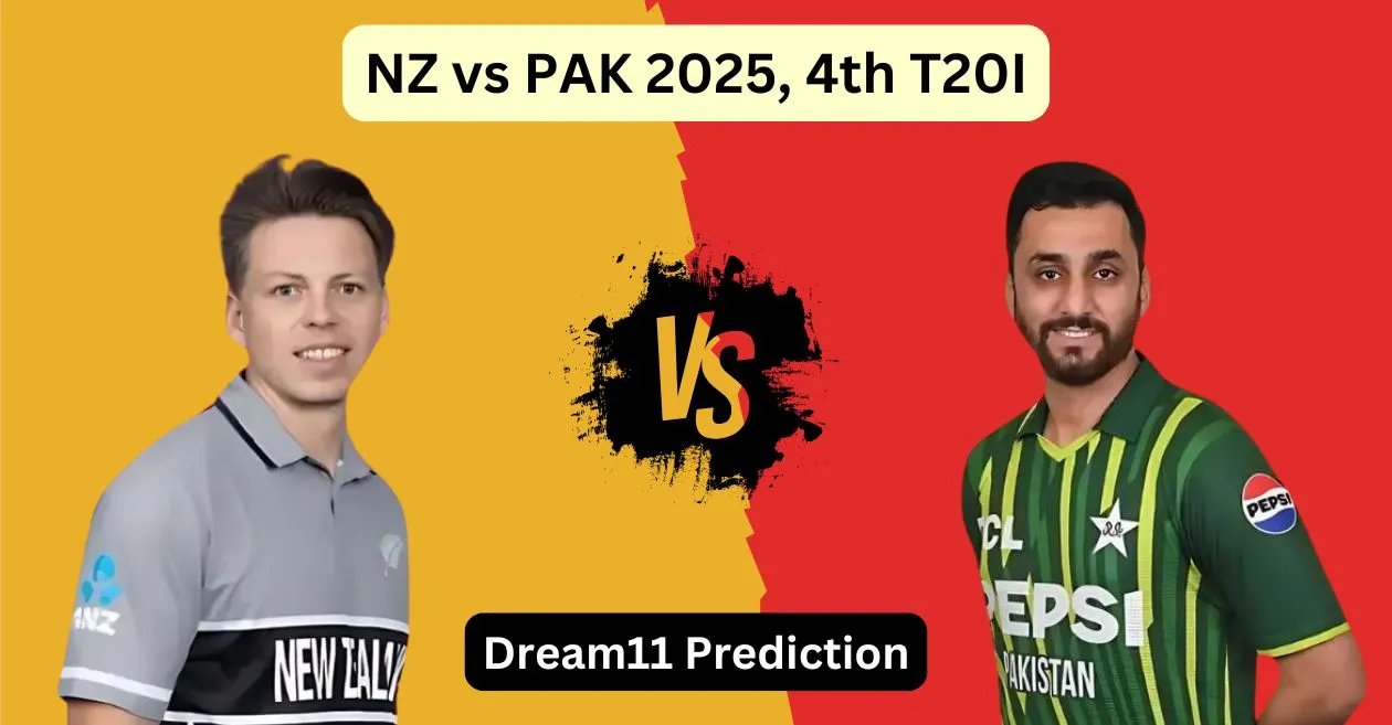 न्यूजीलैंड बनाम पाक 2025, चौथा टी20 मैच: Dream11 Prediction, ड्रीम11 टीम, फैंटेसी टिप्स और पिच रिपोर्ट | न्यूज़ीलैंड बनाम पाकिस्तान