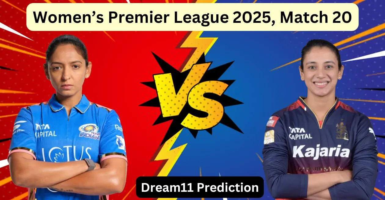 WPL 2025, Dream11 Prediction: मुंबई इंडियंस बनाम रॉयल चैलेंजर्स बेंगलुरु मुकाबले के लिए ड्रीम11 टीम, फैंटेसी टिप्स और पिच रिपोर्ट