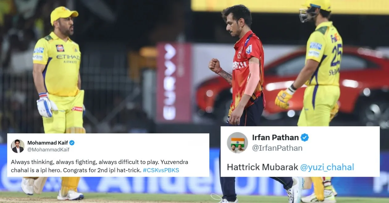 आईपीएल 2025: चेपॉक में CSK के खिलाफ युजवेंद्र चहल की जादुई हैट्रिक, देखें प्रशंसकों की प्रतिक्रिया