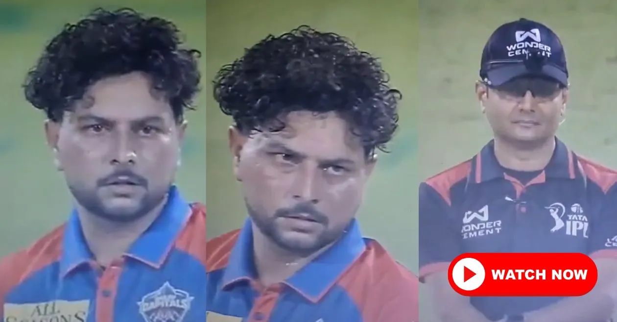 Watch: आईपीएल 2025 में DC बनाम GT मैच के दौरान कुलदीप यादव की अंपायर से हुई तीखी नोकझोंक
