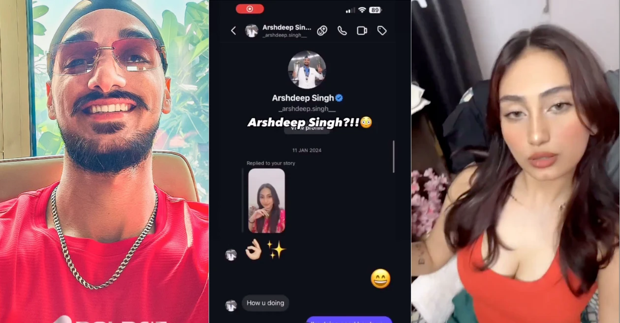 अर्शदीप सिंह की एक खूबसूरत लड़की के साथ निजी चैट ऑनलाइन हुई लीक!