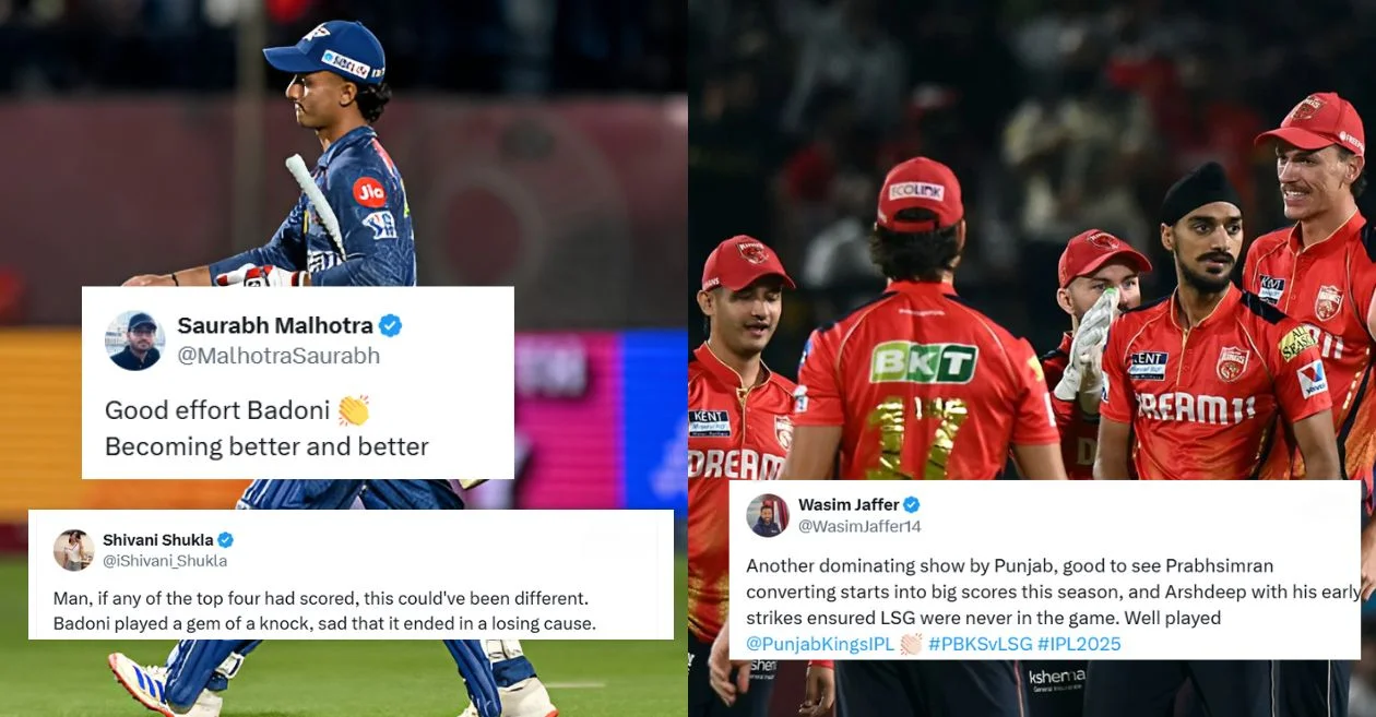 आईपीएल 2025: आयुष बडोनी की जुझारू पारी के बावजूद लखनऊ सुपर जायंट्स को पंजाब किंग्स के खिलाफ 37 रन से मिली हार, देखें लोगों की प्रतिक्रिया