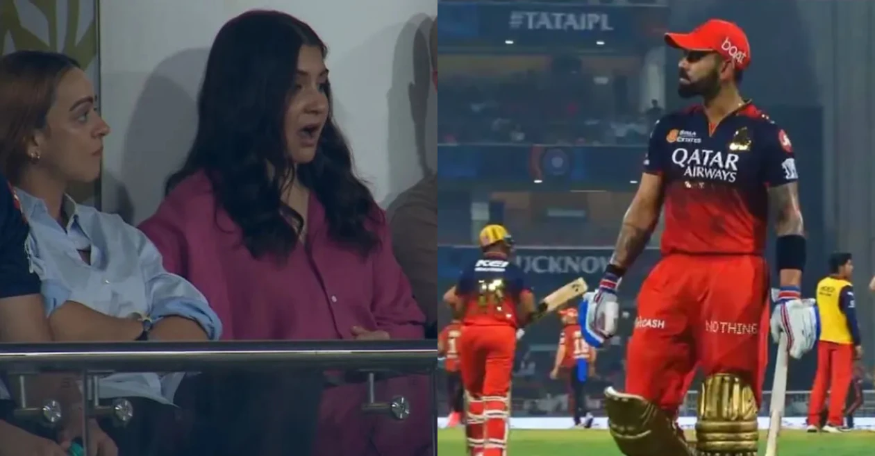RCB vs SRH: सनराइजर्स हैदराबाद के खिलाफ विराट कोहली के आउट होते ही दंग रह गईं अनुष्का शर्मा, कैमरे में कैद हुई प्रतिक्रिया