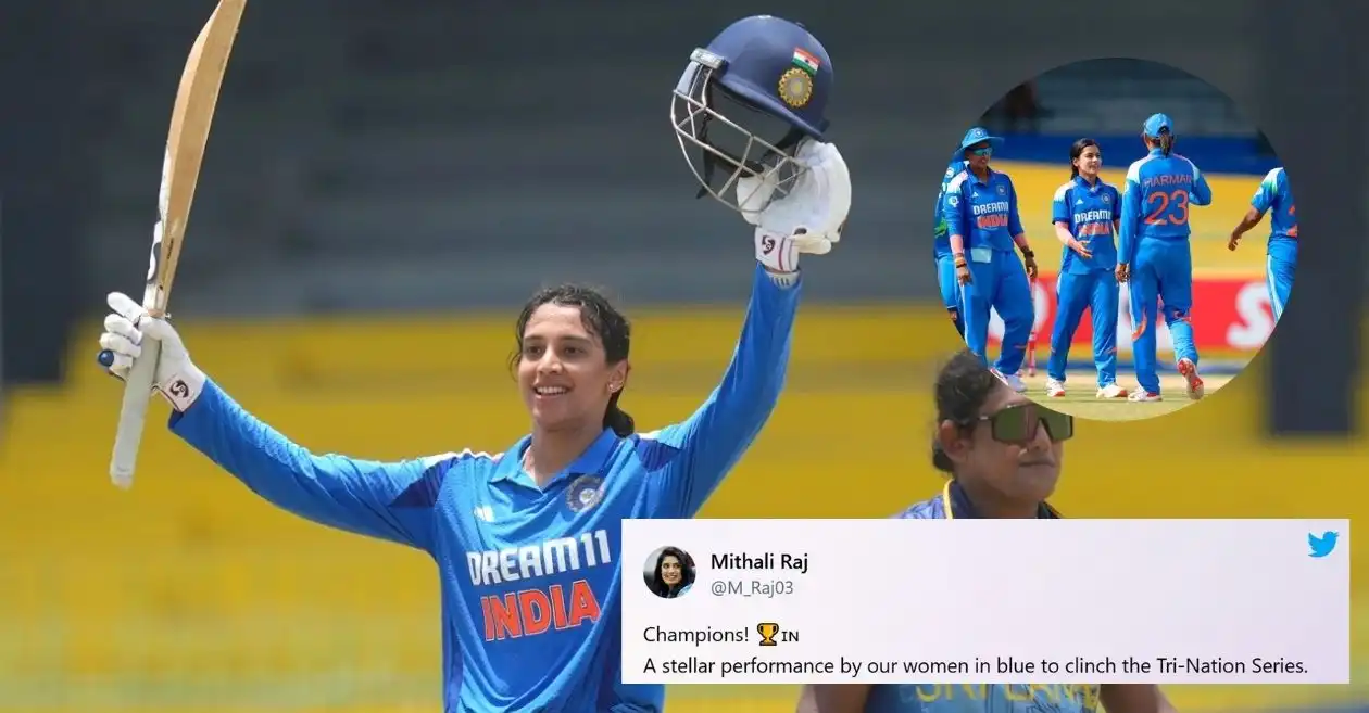 स्मृति मंधाना के धमाकेदार शतक से भारत ने फाइनल में श्रीलंका को हराकर जीती महिला वनडे त्रिकोणीय सीरीज, प्रशंसकों की प्रतिक्रिया
