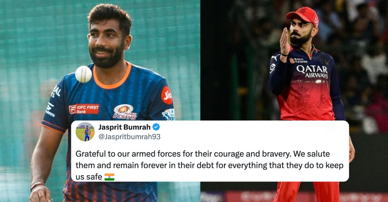 जसप्रीत बुमराह, विराट कोहली और अन्य क्रिकेटरों ने पाकिस्तान के साथ संघर्ष के बीच सेना को किया सैल्यूट