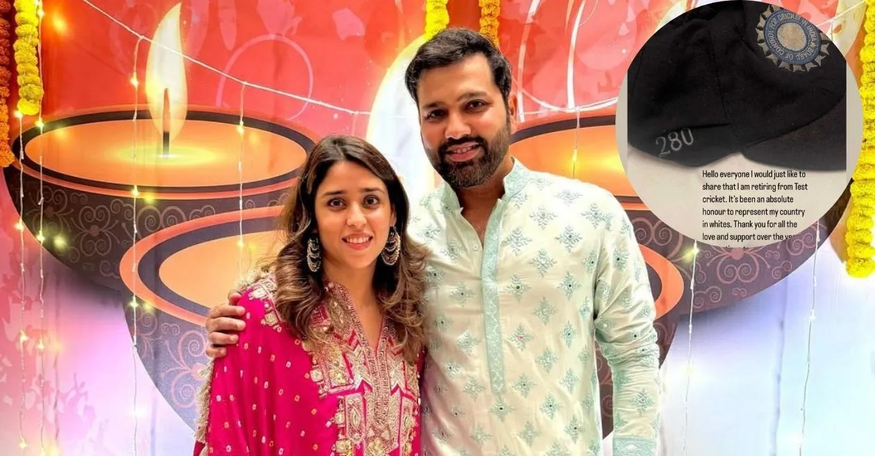 रोहित शर्मा के टेस्ट से संन्यास लेने पर रितिका सजदेह की दिल टूटने वाली प्रतिक्रिया हुई वायरल