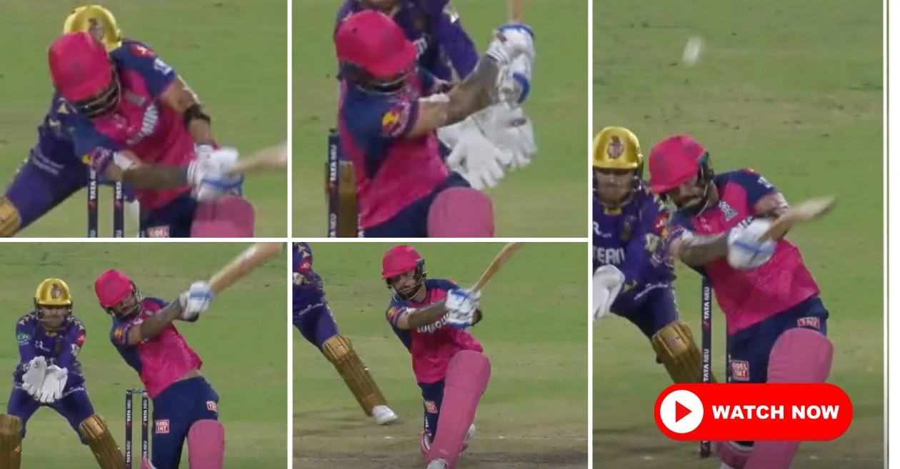 आईपीएल 2025 [Watch]: 6,6,6,6,6 – KKR बनाम RR मैच में रियान पराग ने मोईन अली के ओवर में कर दी छक्कों की बारिश