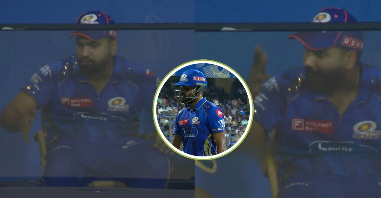 MI vs GT मैच में नमन धीर ने अहम मौके पर फेंका अपना विकेट तो रोहित शर्मा ने खोया आपा, देखें वायरल वीडियो