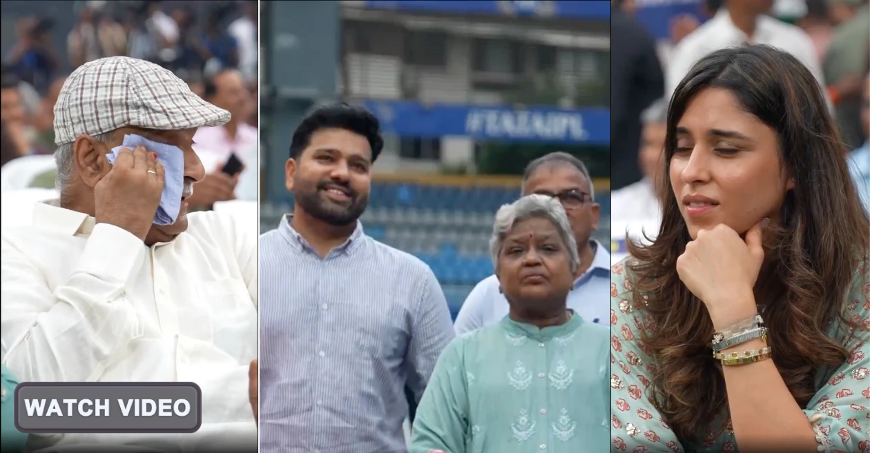 रोहित शर्मा स्टैंड के उद्घाटन पर भावुक हुआ परिवार, छलक पड़े सभी के आंसू; देखें वीडियो