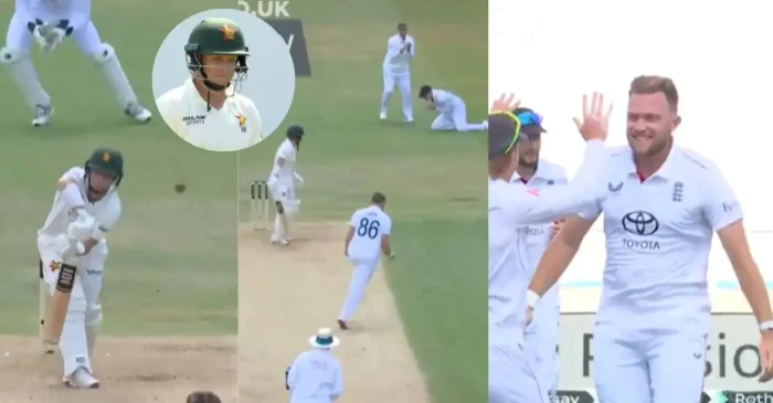 ENG vs ZIM: सैम कुक ने बेन करन को खूबसूरत तरीके से आउट कर हासिल किया अपना पहला टेस्ट विकेट, VIDEO