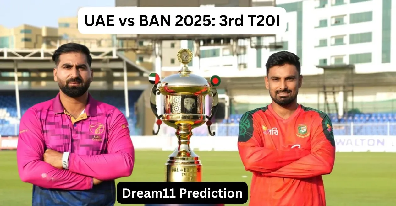 UAE vs BAN 2025: संयुक्त अरब अमीरात बनाम बांग्लादेश के बीच तीसरे T20I के लिए Dream11 Prediction, फैंटेसी टिप्स और पिच रिपोर्ट